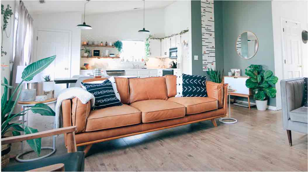 Modern living interior